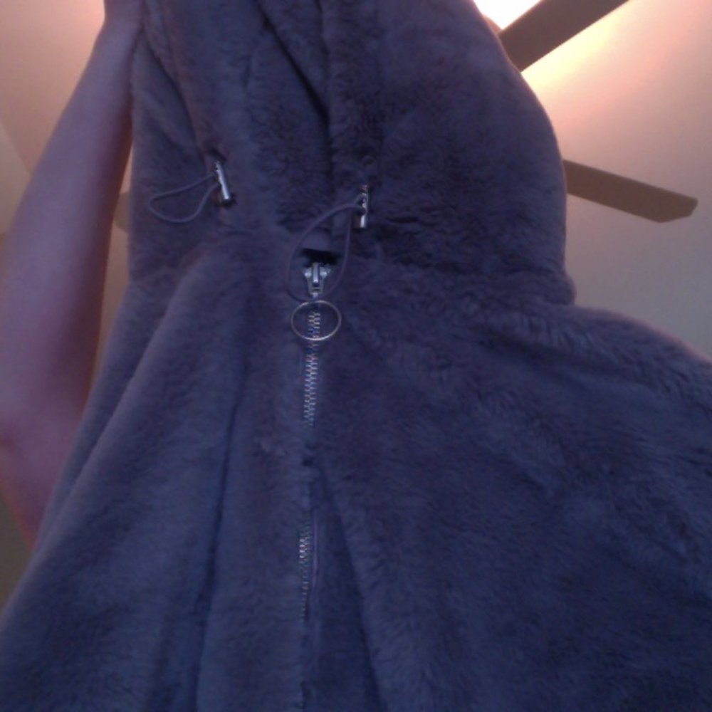 faux fur hoodie jacket forever 21